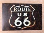 Plaque murale en métal ROUTE 66 US look vintage - 20x30cm, Collections, Marques & Objets publicitaires, Enlèvement ou Envoi, Panneau publicitaire