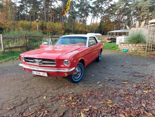 Ford mustang 65 coupe, Auto's, Ford, Particulier, Mustang, Benzine, Euro 1, Coupé, 3 deurs, Automaat, Rood, Overige kleuren, Leder