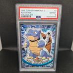 Blastoise Foil Italian Topps T.V PSA 8, Ophalen of Verzenden, Zo goed als nieuw, Foil