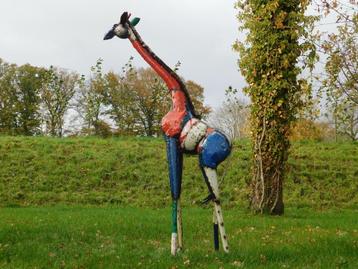 Giraffe ''Zawadi'' XL - 200 cm - Handgemaakt Metalen Kunstwe beschikbaar voor biedingen