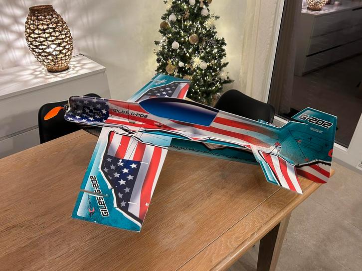 Giles 202 Rc Factory, Hobby en Vrije tijd, Modelbouw | Radiografisch | Vliegtuigen, Zo goed als nieuw, Elektro, RTF (Ready to Fly)