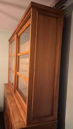 Teak vitrinekast, Huis en Inrichting, Kasten | Vitrinekasten, Ophalen, Gebruikt, 200 cm of meer, 150 tot 200 cm