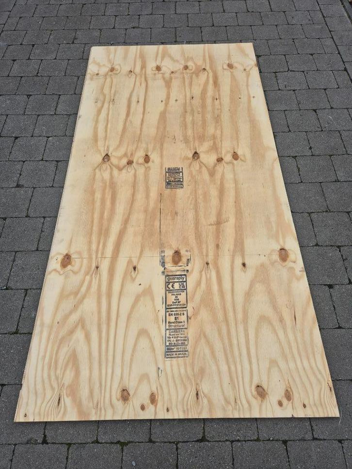 Underlayment plaat - 18mm - tong/groef - set van 4 stuks, Doe-het-zelf en Bouw, Platen en Panelen, Zo goed als nieuw, Hout, Minder dan 20 mm