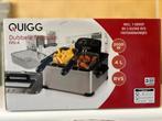 Dubbele friteuse Quigg, Elektronische apparatuur, Frituurpannen, 3 tot 4 liter, Ophalen, Nieuw, Duo-friteuse