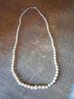 collier vintage. vraies perles. Avec fermoir en argent, Comme neuf, Enlèvement ou Envoi