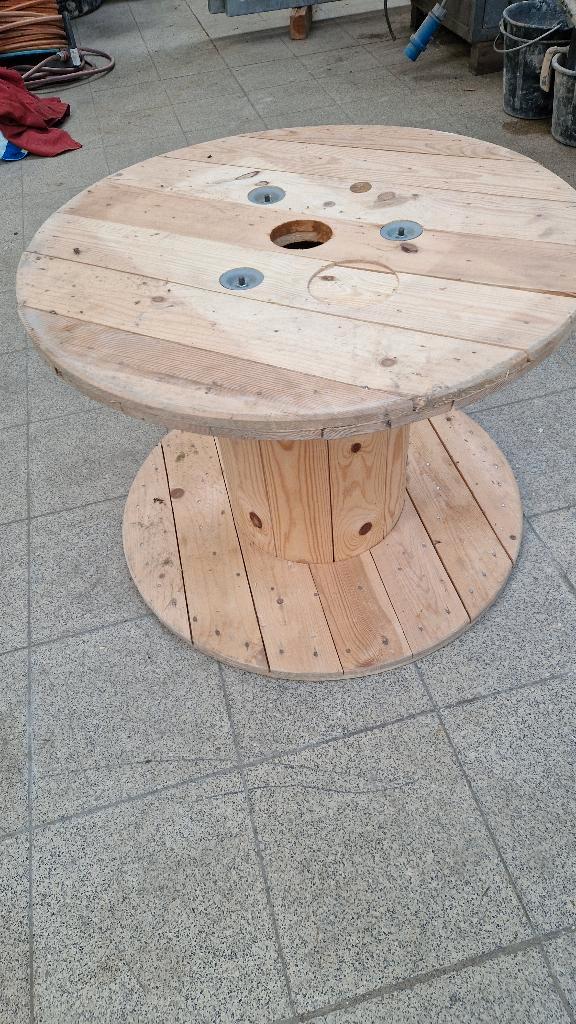 Houten kabelhaspel / Spoel voor salontafel of tuindecoratie, Doe-het-zelf en Bouw, Hout en Planken, Zo goed als nieuw, Overige typen