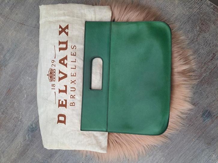 Delvaux tasje Disign/vintage, Handtassen en Accessoires, Tassen | Damestassen, Zo goed als nieuw, Handtas, Groen, Ophalen of Verzenden