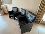 3 zwarte zeteltjes op wieltjes, 20€/stuk of 50€ samen, Ophalen, Gebruikt, Leer