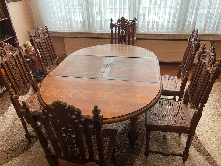 Set van 6 jachtstoelen, Huis en Inrichting, Complete eetkamers, Gebruikt, 4 tot 6 stoelen, Ophalen