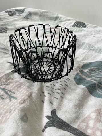 Zwart mentalen mandje beschikbaar voor biedingen