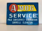 AMOG Service emaille reclamebord, Verzamelen, Ophalen of Verzenden, Gebruikt, Reclamebord