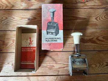 Cachet a numero - numbering machine complet beschikbaar voor biedingen