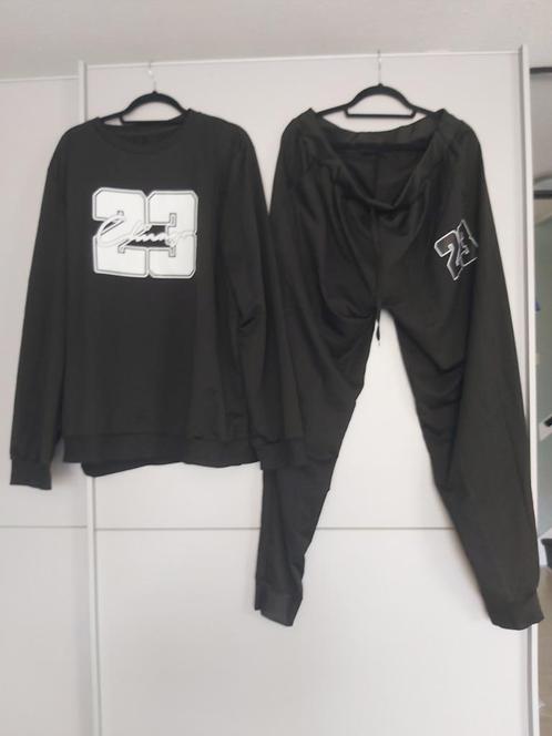 2 delige heren set zwart wit 3XL, Kleding | Heren, Grote Maten, Zo goed als nieuw, Overige typen, Zwart, Verzenden