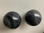 Koppel nieuwe mooie marmer bollen in Emperador Grey, Ophalen of Verzenden