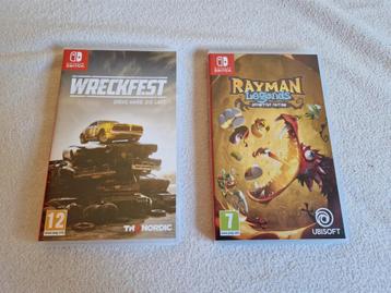 Wreckfest en Rayman voor nintendo switch beschikbaar voor biedingen