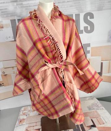 Twinset Milano - Wool poncho franjes wol wollen stof jas beschikbaar voor biedingen