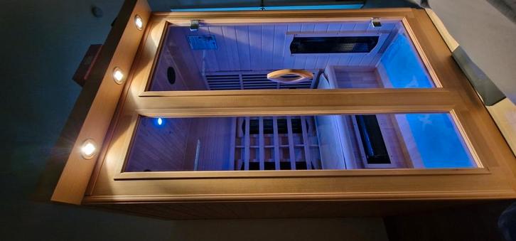 Detox Infraroodsauna 2 personen tot 75 graden, Sport en Fitness, Sauna, Zo goed als nieuw, Infrarood, Ophalen