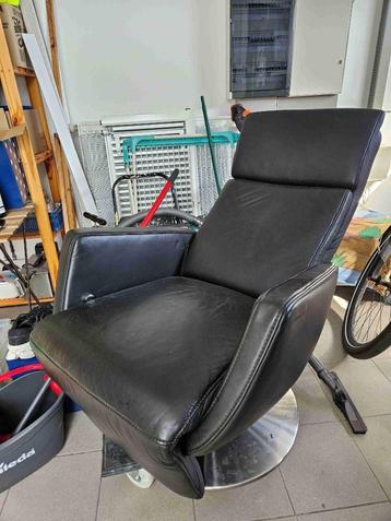 Leren relaxzetel, 100 à 125 cm, Enlèvement, Utilisé, 75 à 100 cm