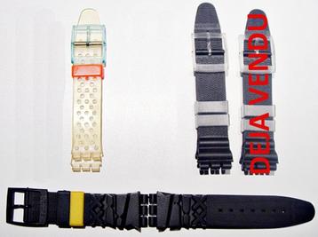 Bracelet Swatch original épais en silicone de 19 mm, Enlèvement ou Envoi, Neuf, Autres couleurs, Synthétique ou Plastique