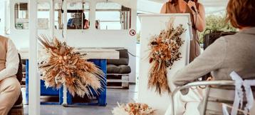 Trouw benodigdheden boho - beige - hout beschikbaar voor biedingen