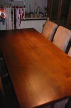 Eiken tafel, Huis en Inrichting, Tafels | Eettafels, Ophalen, Gebruikt, Rechthoekig, Eikenhout