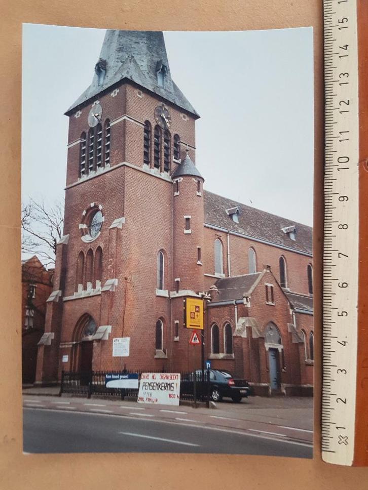 Foto Berlaar Heikant Kerk St Rumoldus Chiro Pensenkermis, Verzamelen, Foto's en Prenten, Zo goed als nieuw, Foto, Gebouw, 1980 tot heden