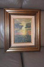 olieverfschilderij van de zee bij zonsondergang, Enlèvement ou Envoi