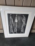 Een litho getekend en genummerd, Antiek en Kunst, Kunst | Tekeningen en Fotografie, Ophalen of Verzenden