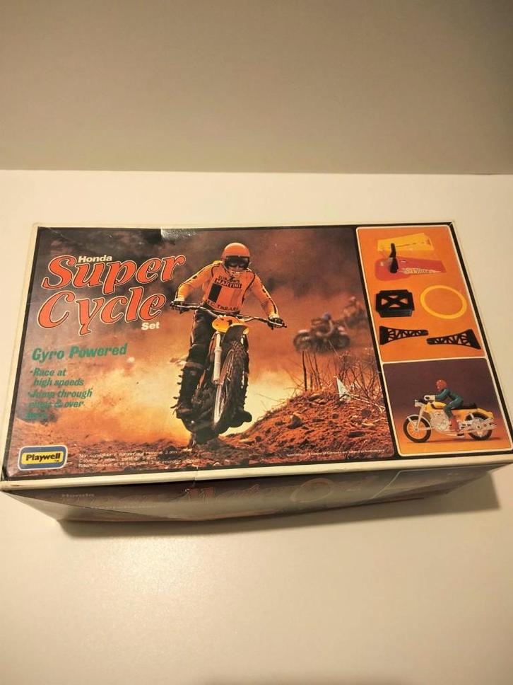 1980s vintage Motocross Honda super cycle mancave playwell, Verzamelen, Retro, Overige typen, Ophalen of Verzenden
