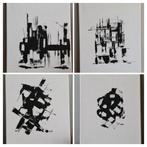 4 schilderijen op canvas 30  ×40 cm (95€ per doek), Ophalen