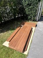 Houten planken en zwarte metalen plankdragers, Doe-het-zelf en Bouw, Ophalen, 25 tot 50 mm, Nieuw, Plank