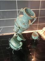 Drie decoratie urnen, Huis en Inrichting, Woonaccessoires | Vazen, Ophalen, Aardewerk of Porselein, Zo goed als nieuw, Minder dan 50 cm