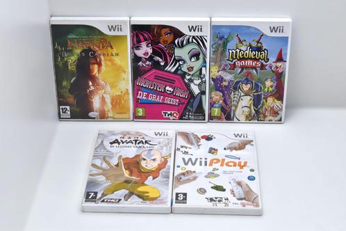 LOT 5 (Wii) Games - Avatar - Monster High - Narnia - Play, Games en Spelcomputers, Games | Nintendo Wii, Gebruikt, Verzenden