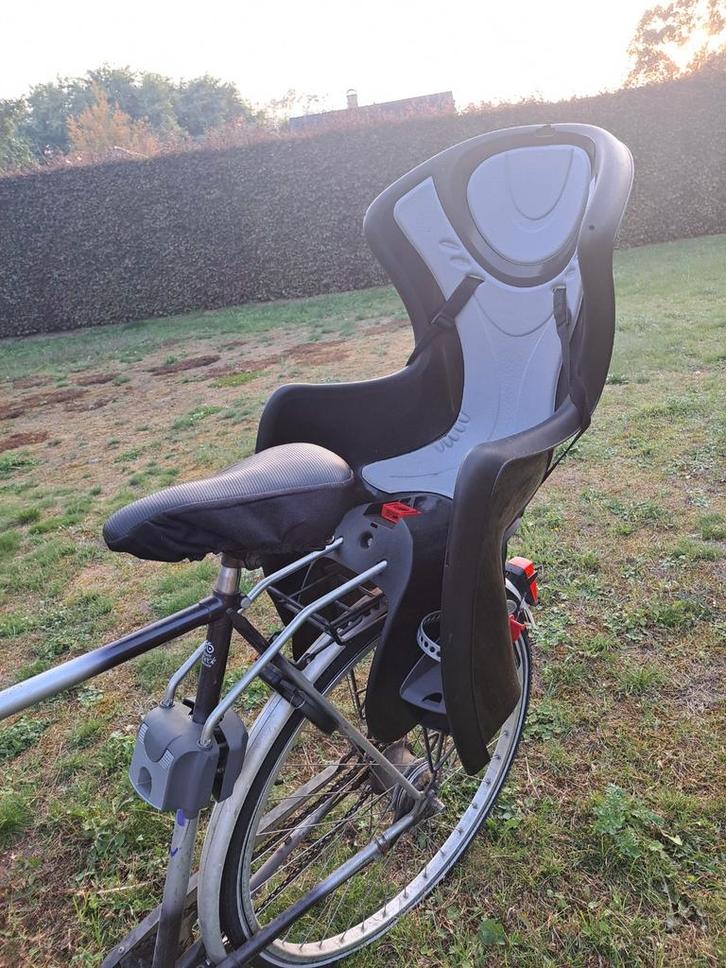 OK Baby Fietsstoel Body Guard zwart/grijs, Fietsen en Brommers, Fietsaccessoires | Fietsstoeltjes, Gebruikt, Achterzitje, 0 t/m 18 kg