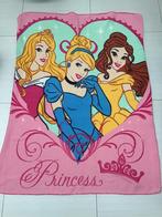 Fleece deken Disney Princess (3 verschillende), Couverture, Utilisé, Enlèvement ou Envoi, 100 cm ou plus