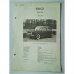 Simca 1000 Vraagbaak losbladig 1961-1963 #3 Nederlands, Livres, Autos | Livres, Utilisé, Enlèvement ou Envoi