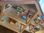 Pintoy houten poppenhuis landhuis. Blank/rood. L82xB45,5xH61, Ophalen, Poppenhuis