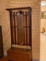 eiken vintage kapstok meubel met kastje, Antiek en Kunst, Ophalen