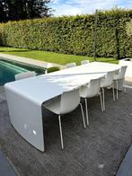 Tuinset MDF Italia en 8 Arper Catifa 46 stoelen, Ophalen, Gebruikt, Rechthoekig, Aluminium