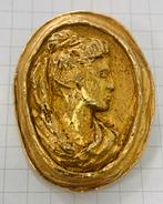 Vergulde vintage broche Christian Lacroix, Ophalen of Verzenden, Zo goed als nieuw, Goud, Overige materialen