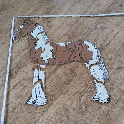 houten puzzels paard, Kinderen en Baby's, Speelgoed | Kinderpuzzels, Nieuw, 6 jaar of ouder, 10 tot 50 stukjes, Van hout, Ophalen of Verzenden