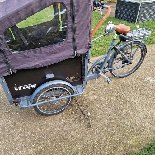 Elektrische bakfiets Veloci, Fietsen en Brommers, Fietsen | Bakfietsen, Zo goed als nieuw, Ophalen of Verzenden