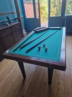 Biljart eettafel, Ophalen, 100 tot 150 cm, Zo goed als nieuw, Vijf personen of meer