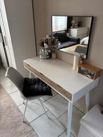 Bureau - wit/bruin - 77,1x110x50 cm, Huis en Inrichting, Bureaus, Ophalen, Zo goed als nieuw, Bureau