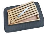 Broodsnijset met broodmes, Huis en Inrichting, Ophalen of Verzenden, Zo goed als nieuw, Hout