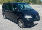 Volkswagen transporteur t5 2.5 tdi double cabine caravelle, Auto's, 2500 cc, Monovolume, Zwart, Zwart