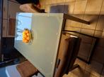 Prachtige glazen tafel met 4 stoelen., Huis en Inrichting, Tafels | Eettafels, Ophalen, Zo goed als nieuw