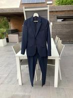 ZARA Kostuum blazer & broek donkerblauw - maat 46, Bleu, Porté, Taille 46 (S) ou plus petite, Enlèvement ou Envoi