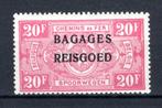 BA20 MNH** 1935 - Spoorwegzegels met opdruk "BAGAGES - REISG, Postzegels en Munten, Ophalen of Verzenden, Postfris, Postfris