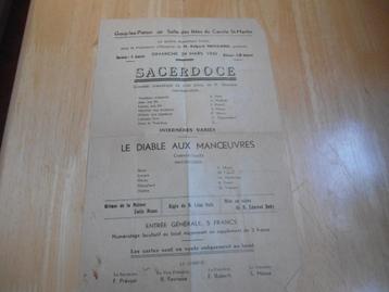 Ancien papier publicité période de guerre ( 1942 )